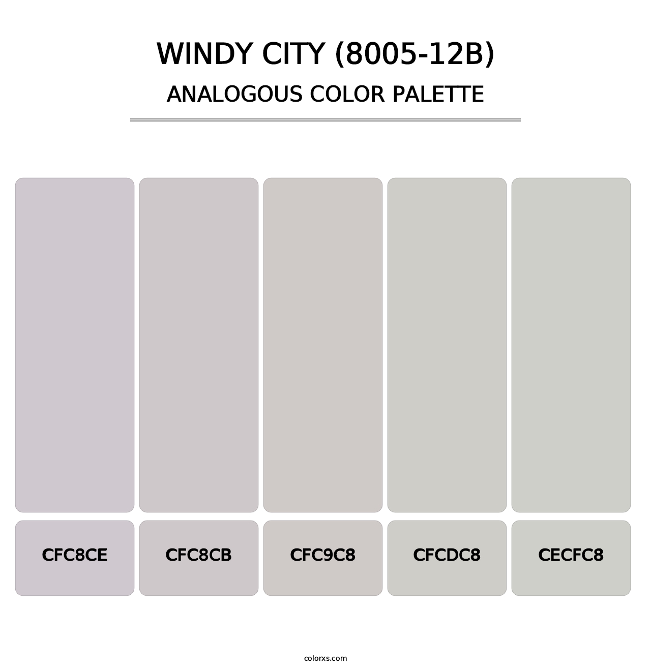 Windy City (8005-12B) - Analogous Color Palette