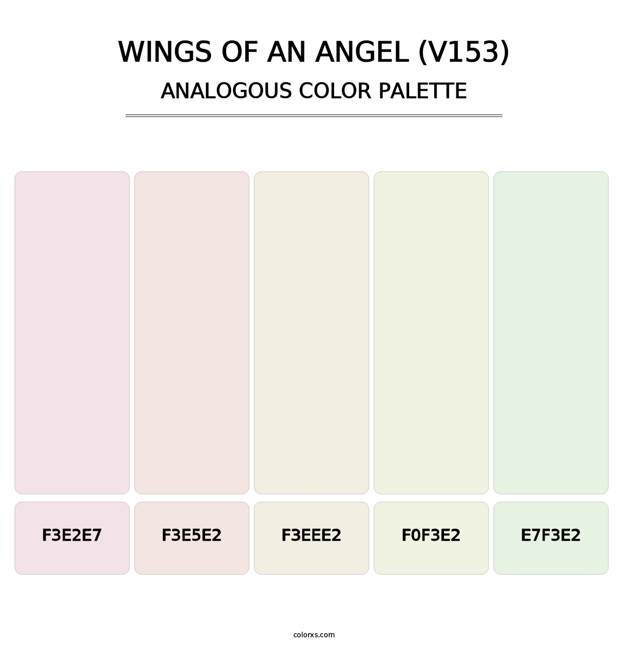 Wings of an Angel (V153) - Analogous Color Palette