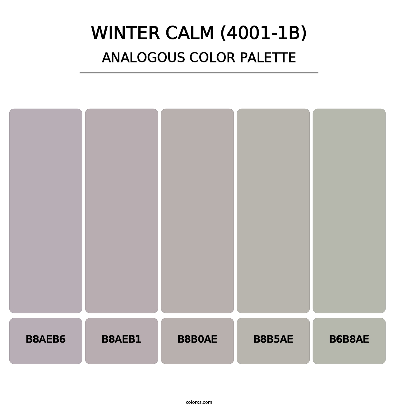 Winter Calm (4001-1B) - Analogous Color Palette