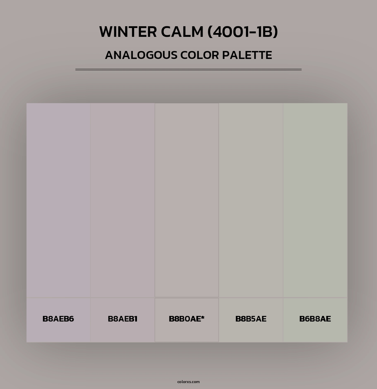 Winter Calm (4001-1B) - Analogous Color Palette