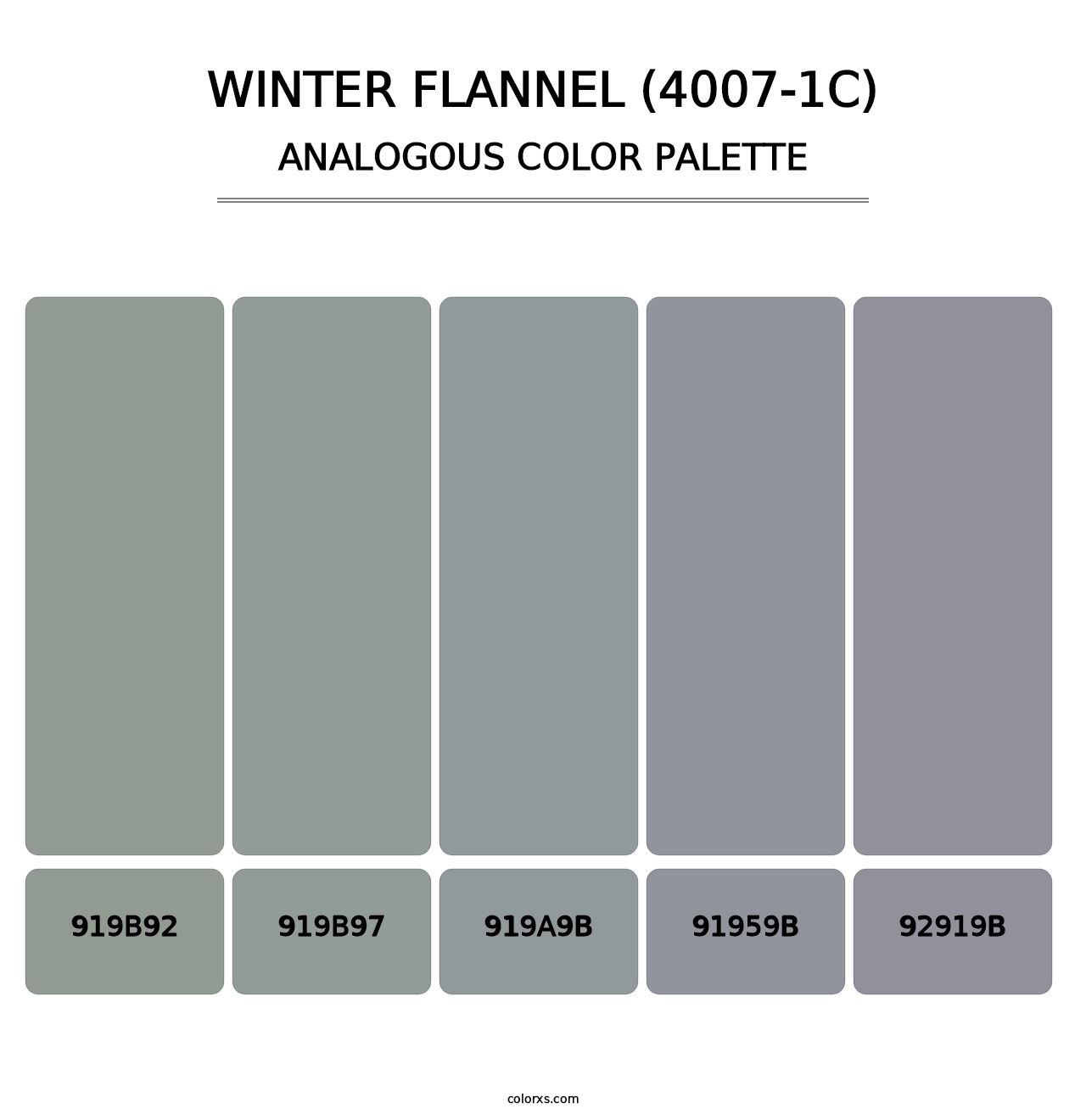 Winter Flannel (4007-1C) - Analogous Color Palette