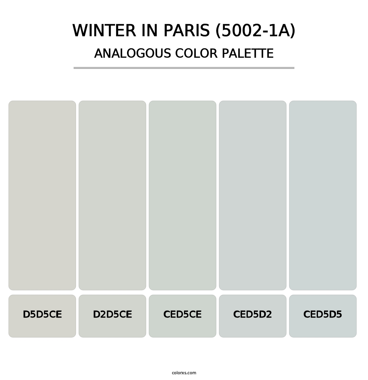 Winter in Paris (5002-1A) - Analogous Color Palette