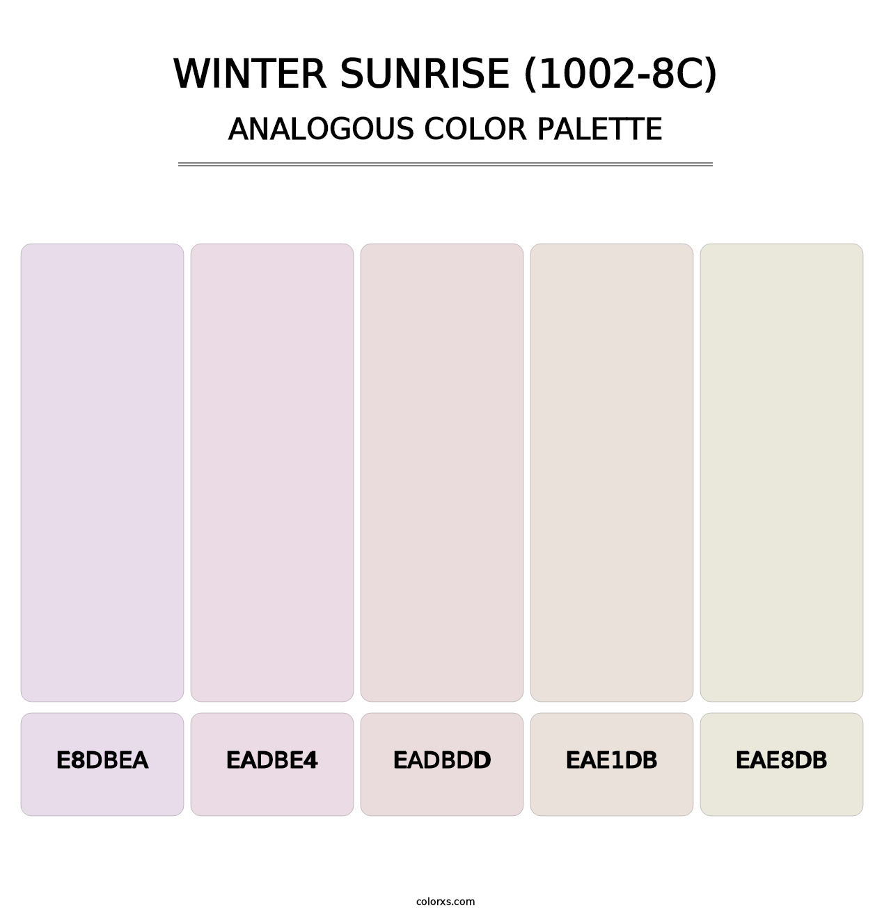 Winter Sunrise (1002-8C) - Analogous Color Palette