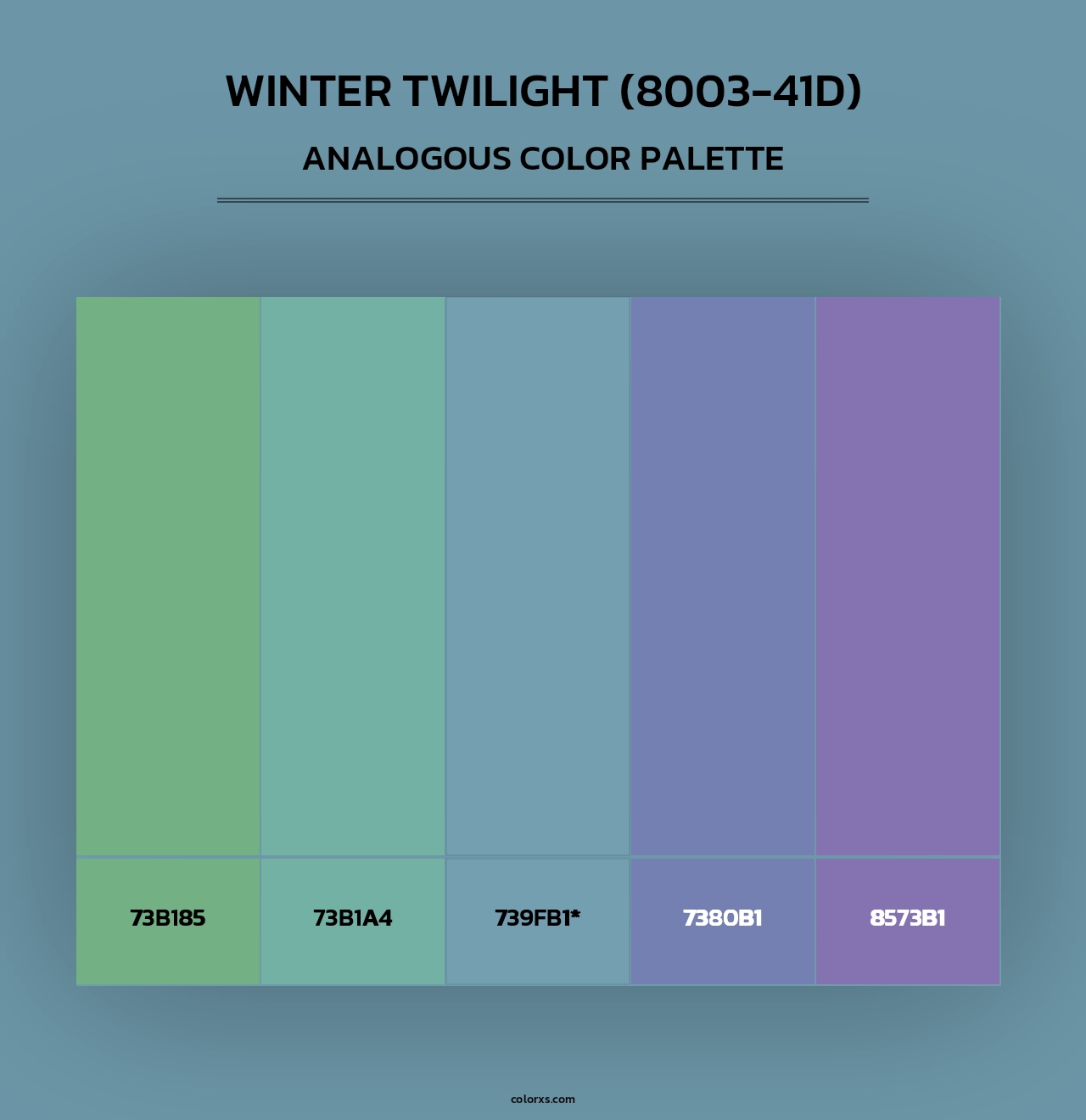 Winter Twilight (8003-41D) - Analogous Color Palette