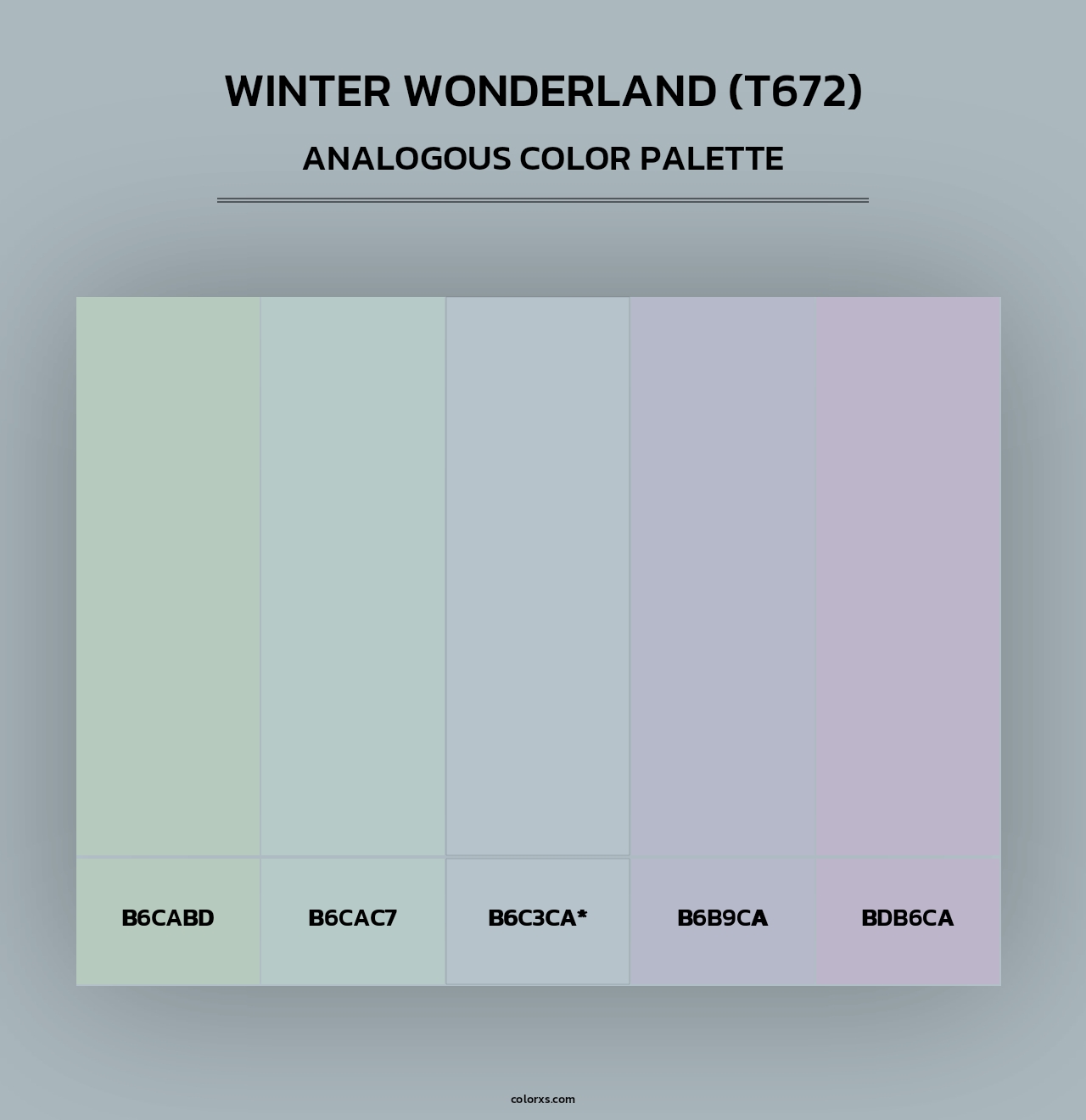 Winter Wonderland (T672) - Analogous Color Palette