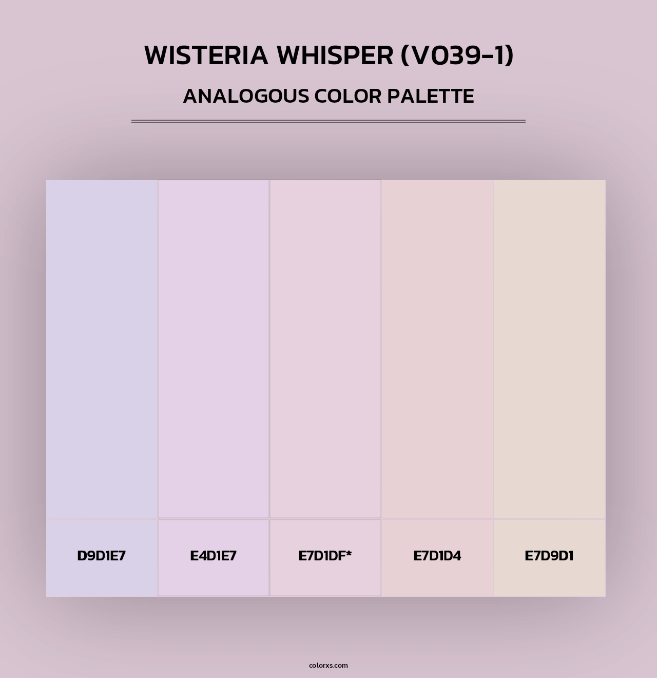Wisteria Whisper (V039-1) - Analogous Color Palette