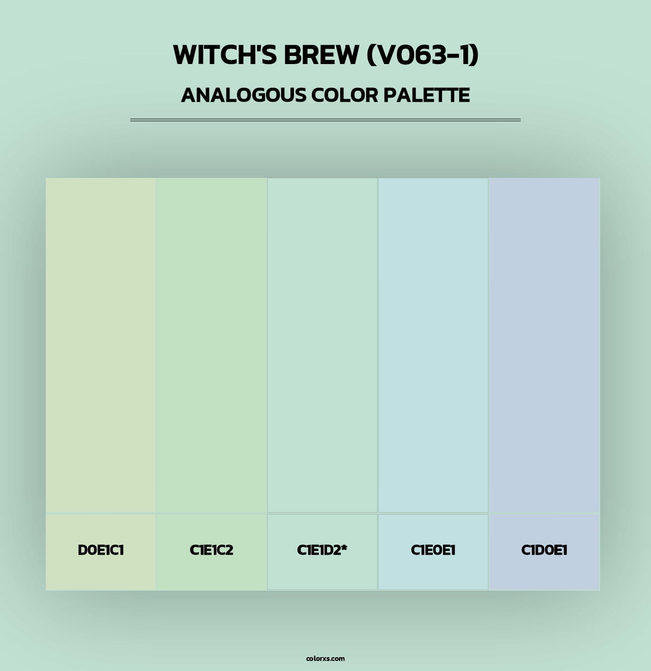 Witch's Brew (V063-1) - Analogous Color Palette