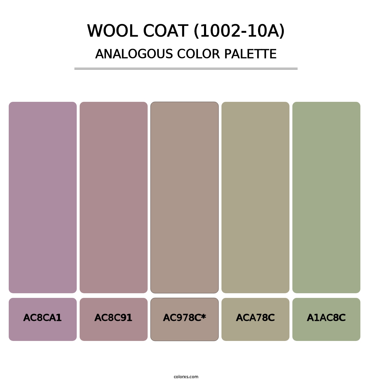 Wool Coat (1002-10A) - Analogous Color Palette