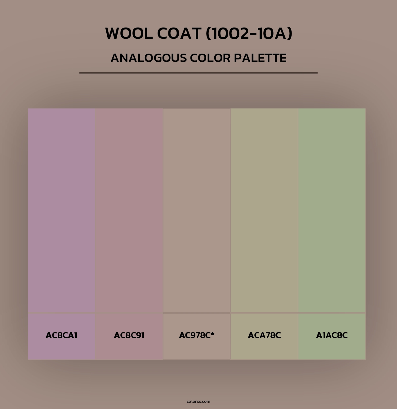 Wool Coat (1002-10A) - Analogous Color Palette