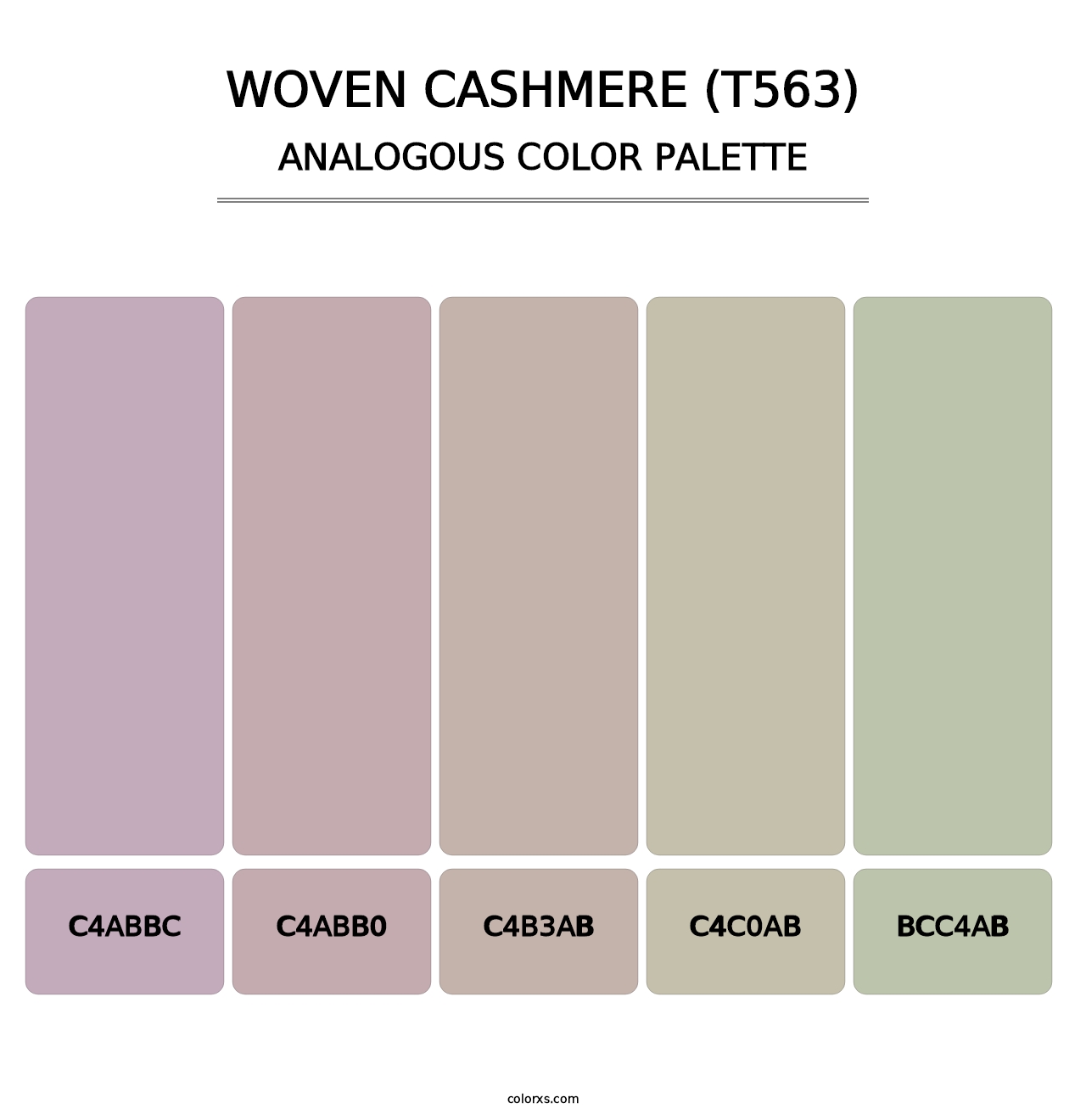 Woven Cashmere (T563) - Analogous Color Palette