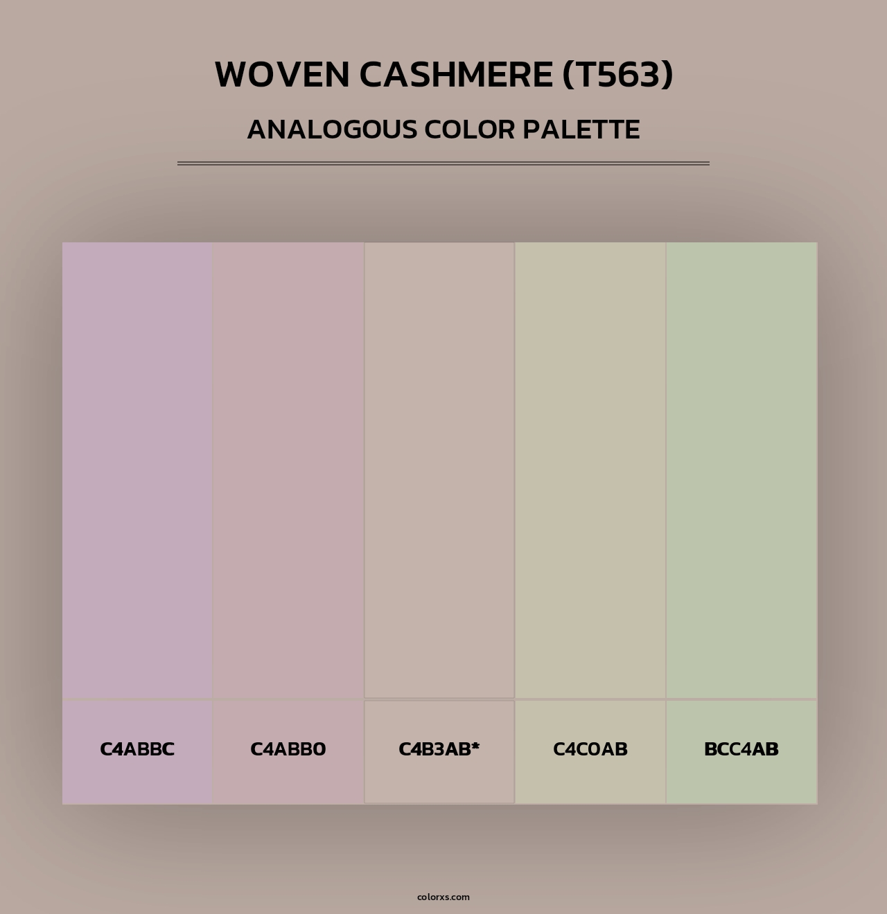 Woven Cashmere (T563) - Analogous Color Palette