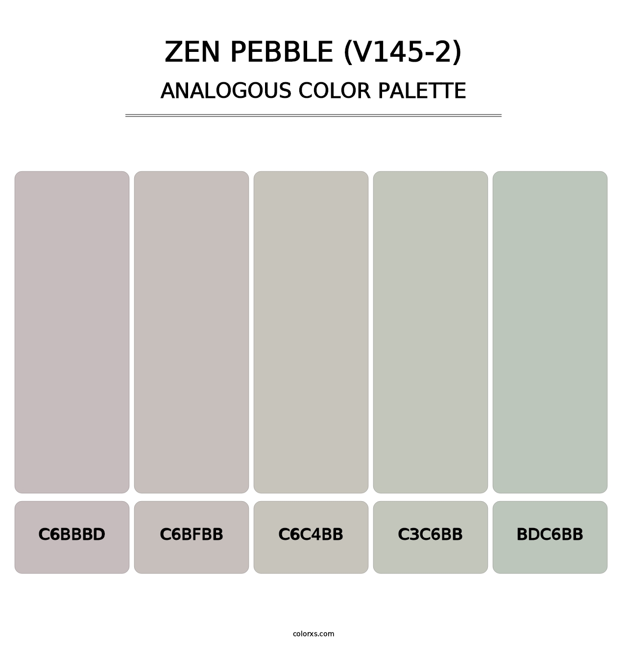 Zen Pebble (V145-2) - Analogous Color Palette