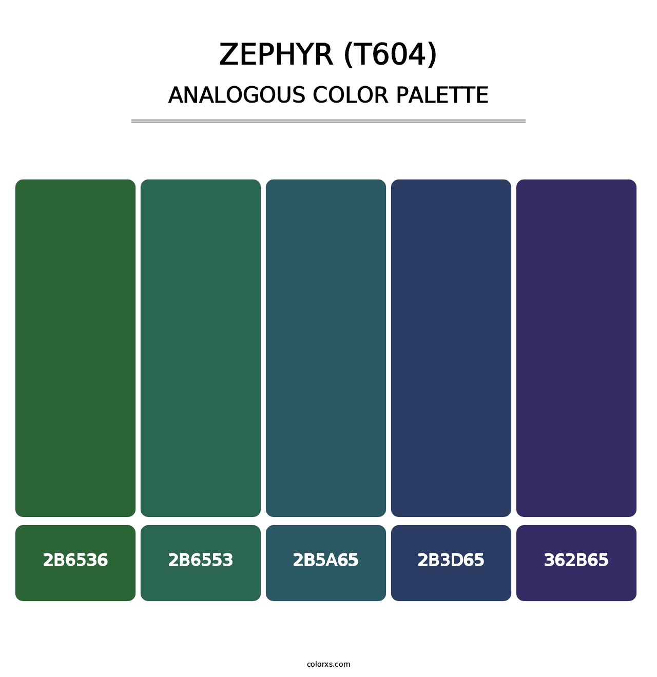 Zephyr (T604) - Analogous Color Palette