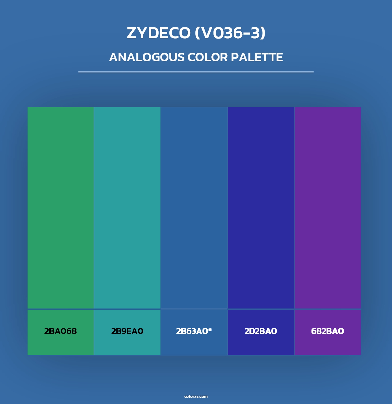 Zydeco (V036-3) - Analogous Color Palette