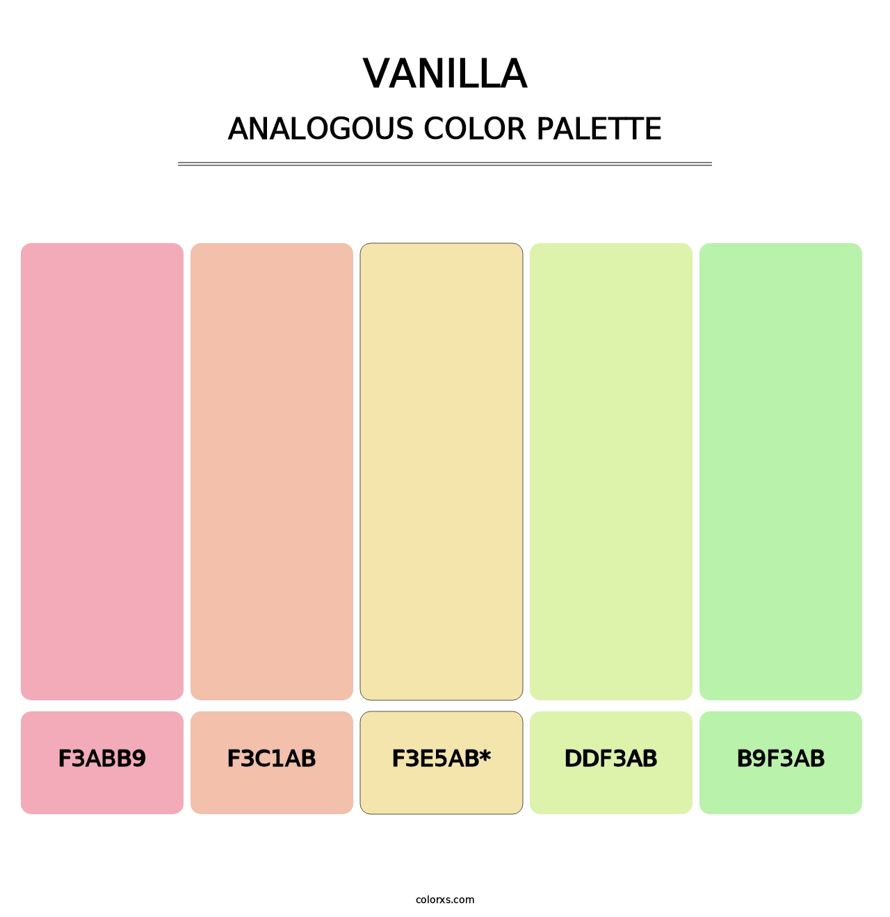 Vanilla - Analogous Color Palette