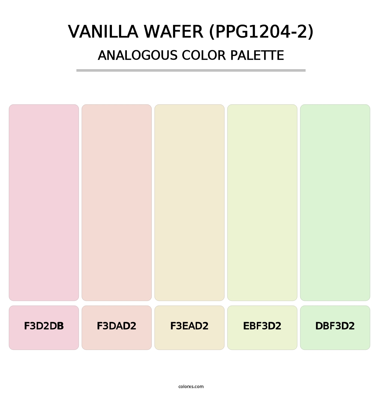 Vanilla Wafer (PPG1204-2) - Analogous Color Palette
