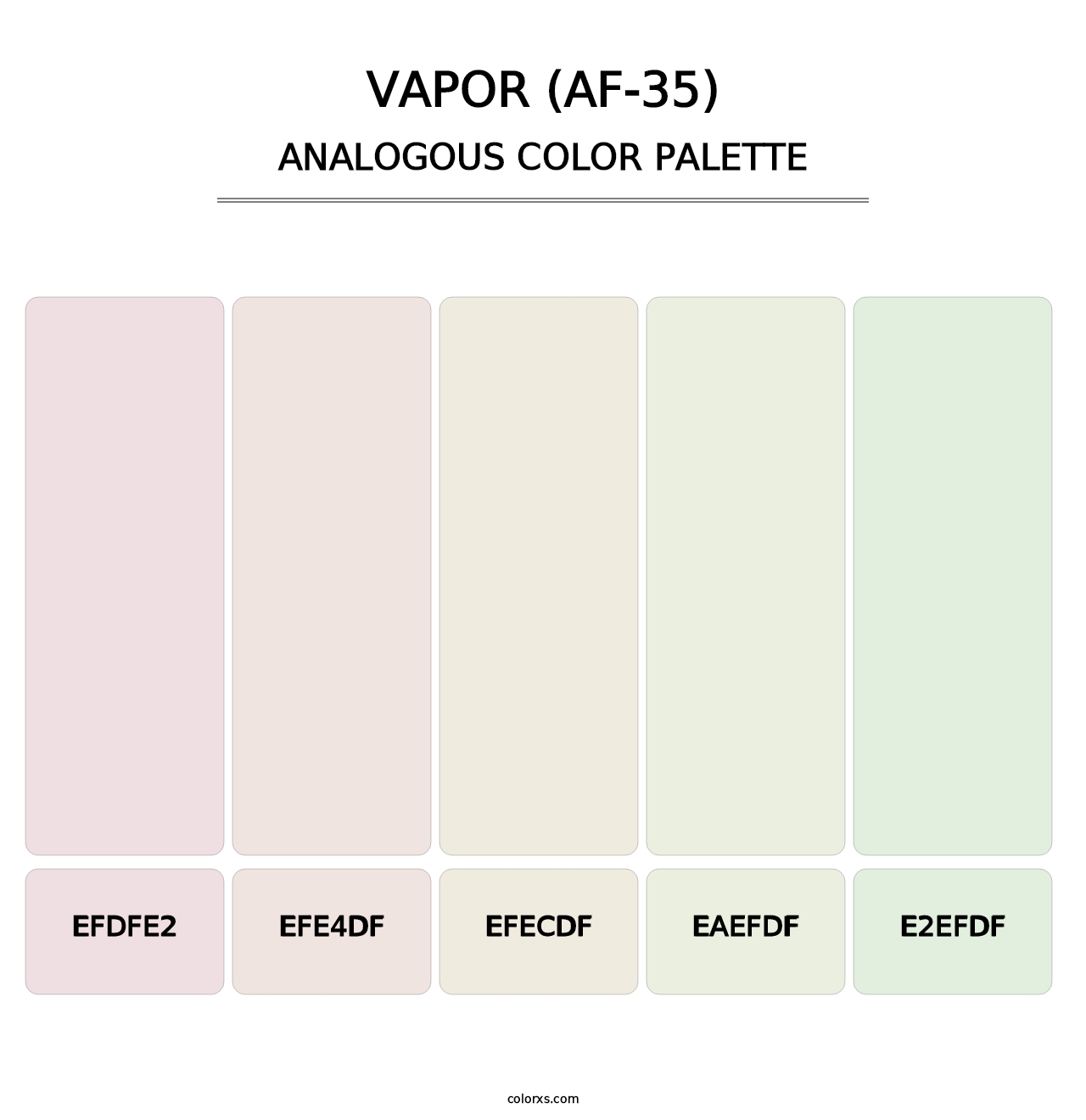 Vapor (AF-35) - Analogous Color Palette