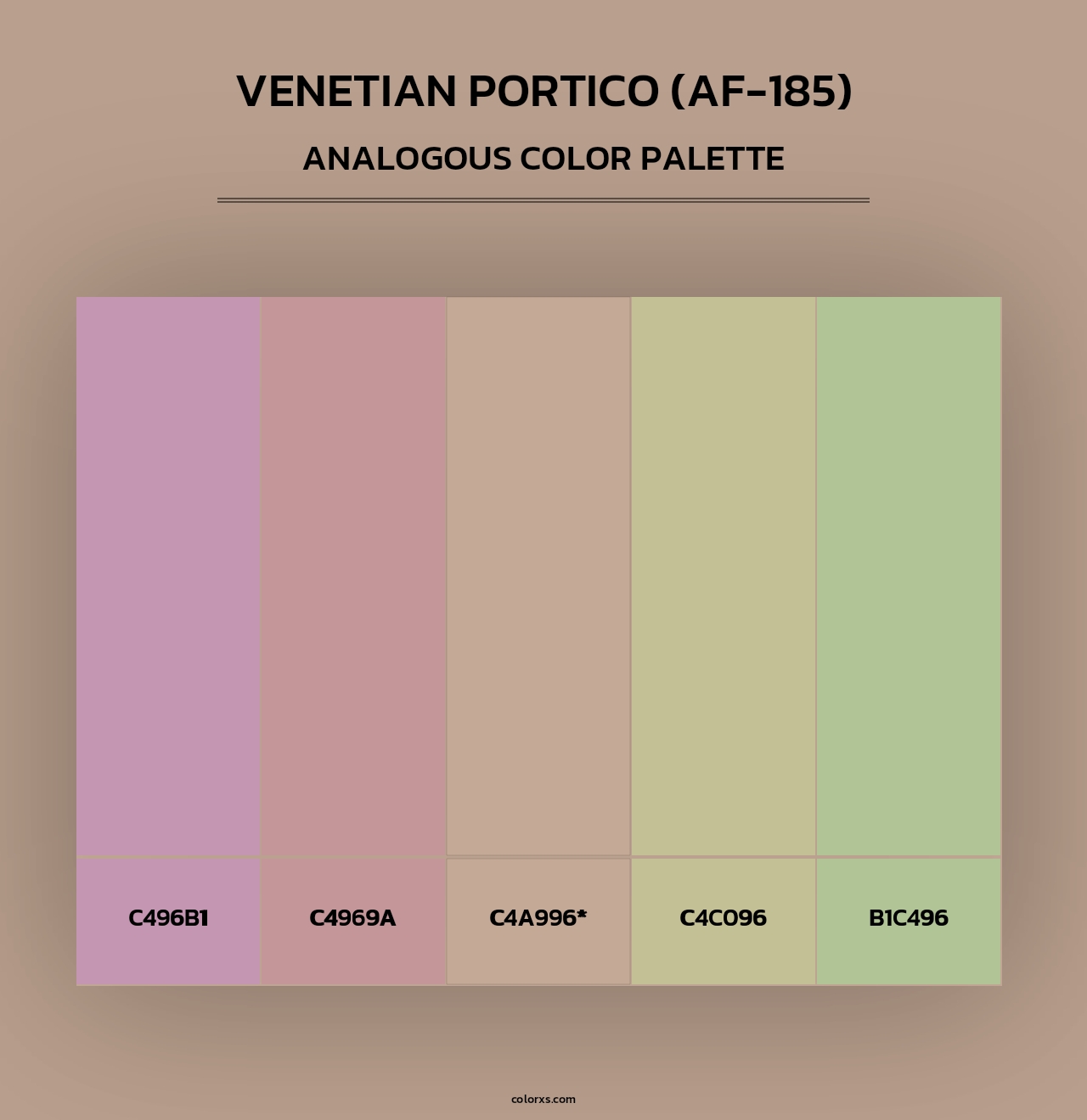 Venetian Portico (AF-185) - Analogous Color Palette