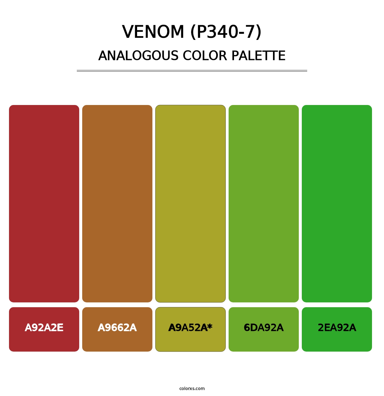 Venom (P340-7) - Analogous Color Palette