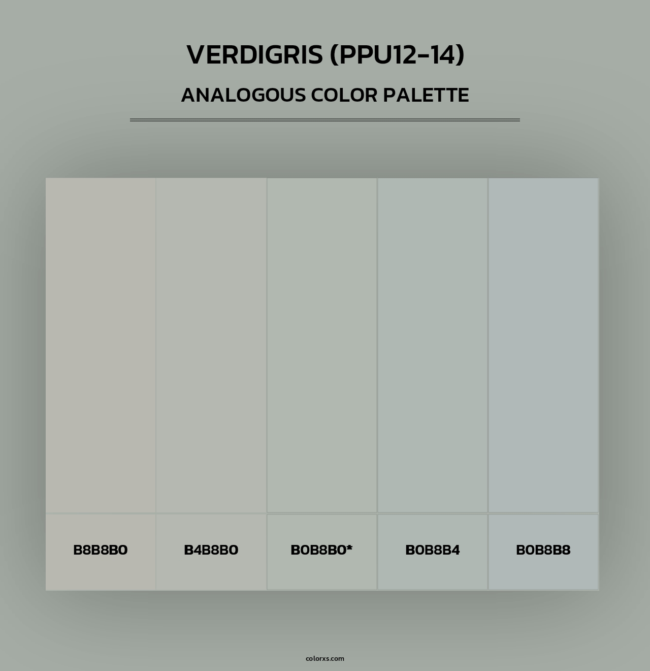 Verdigris (PPU12-14) - Analogous Color Palette