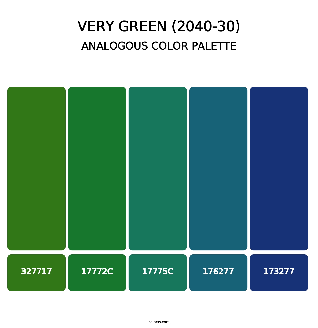 Very Green (2040-30) - Analogous Color Palette