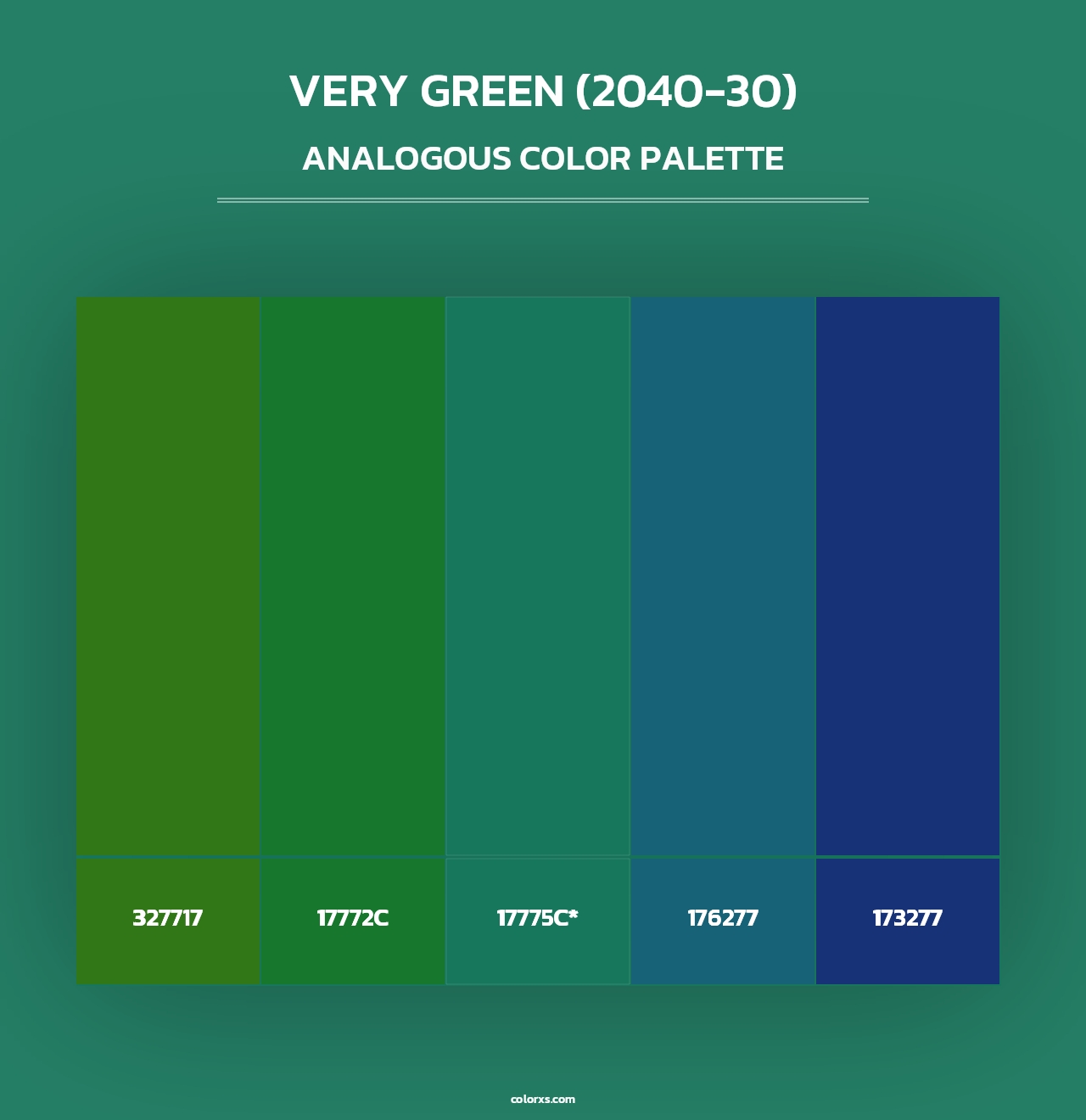 Very Green (2040-30) - Analogous Color Palette