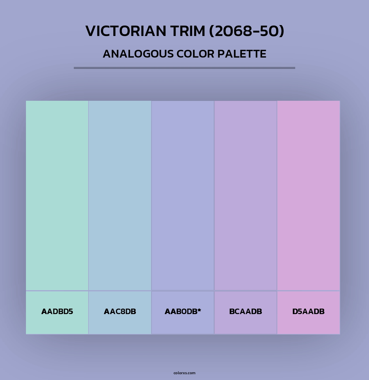 Victorian Trim (2068-50) - Analogous Color Palette