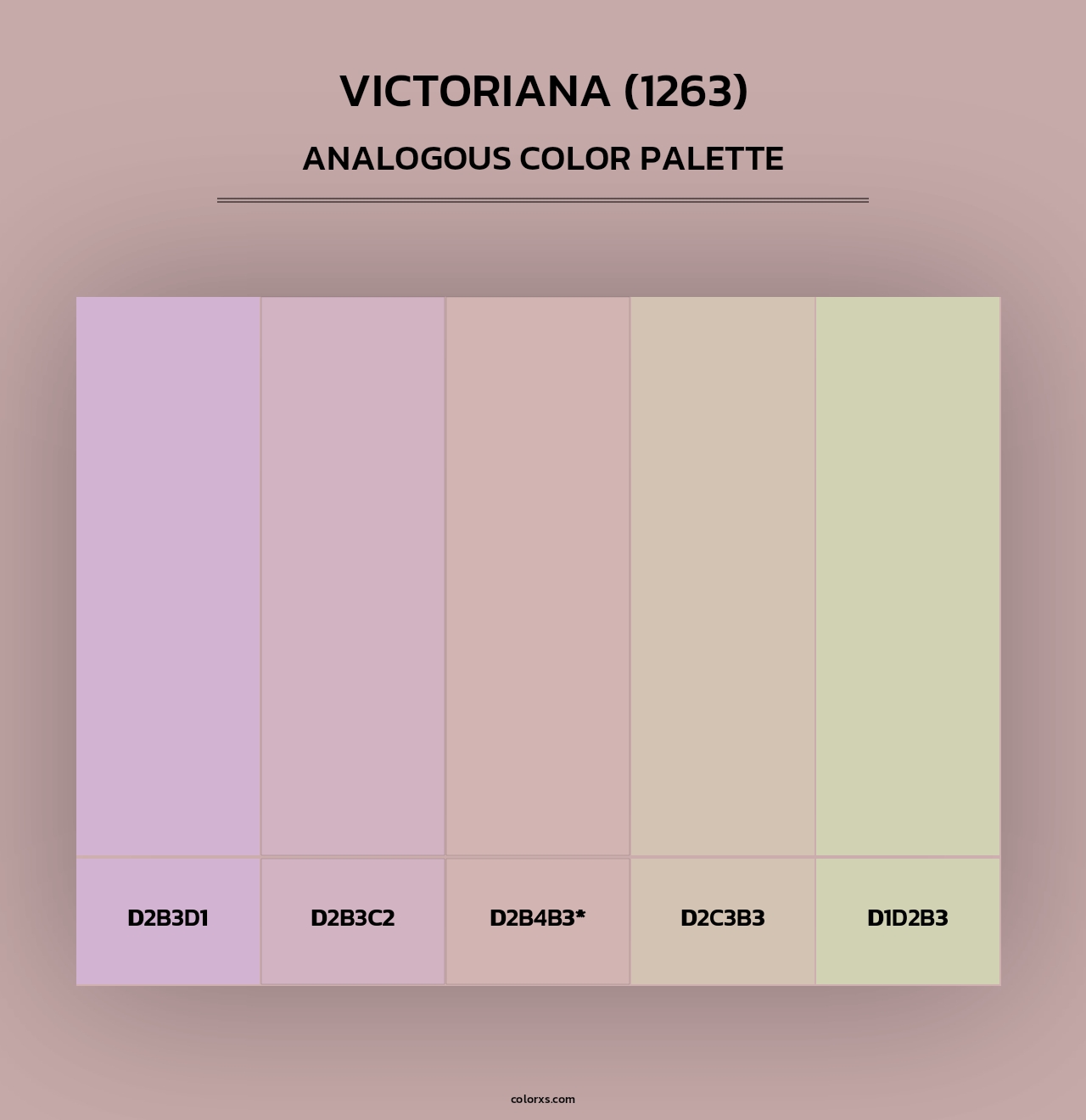 Victoriana (1263) - Analogous Color Palette