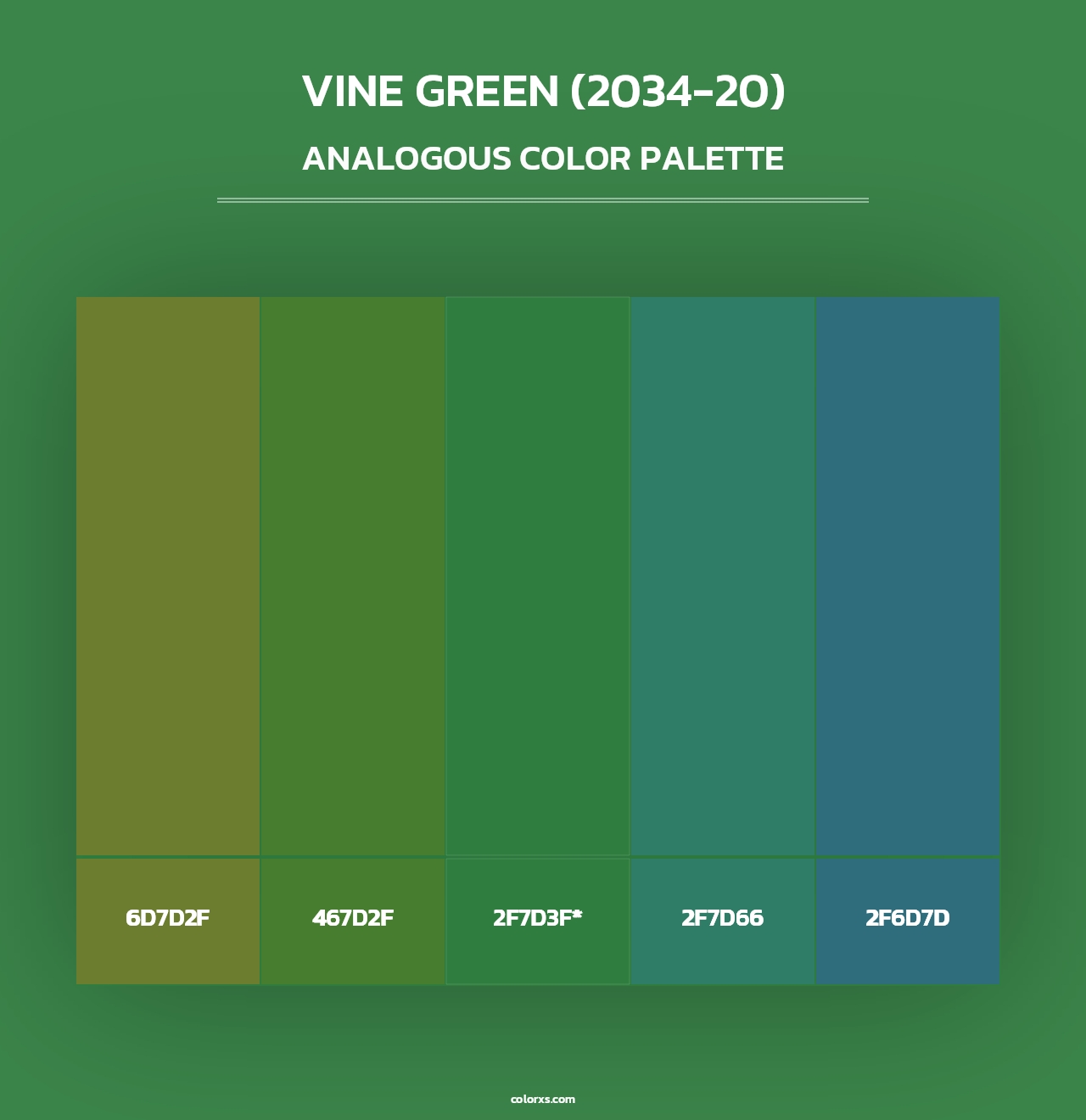 Vine Green (2034-20) - Analogous Color Palette