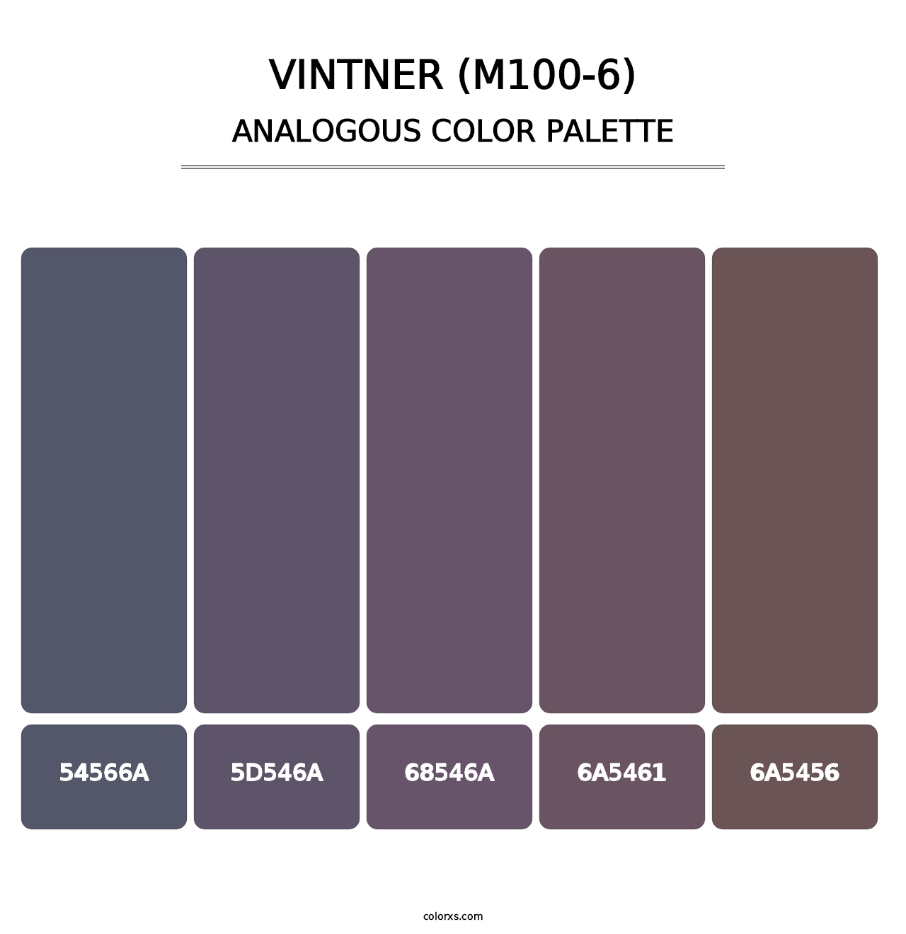 Vintner (M100-6) - Analogous Color Palette