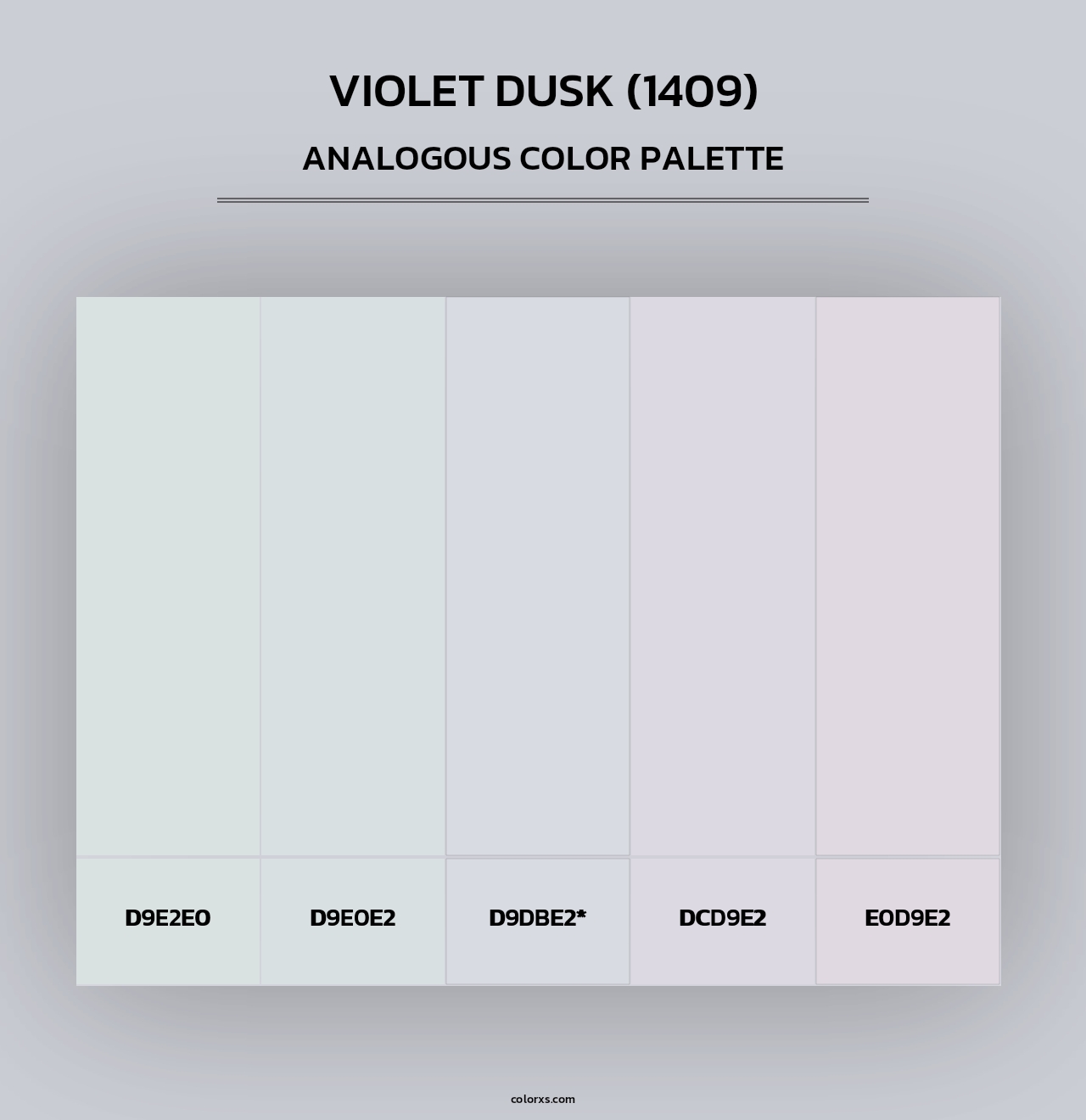 Violet Dusk (1409) - Analogous Color Palette