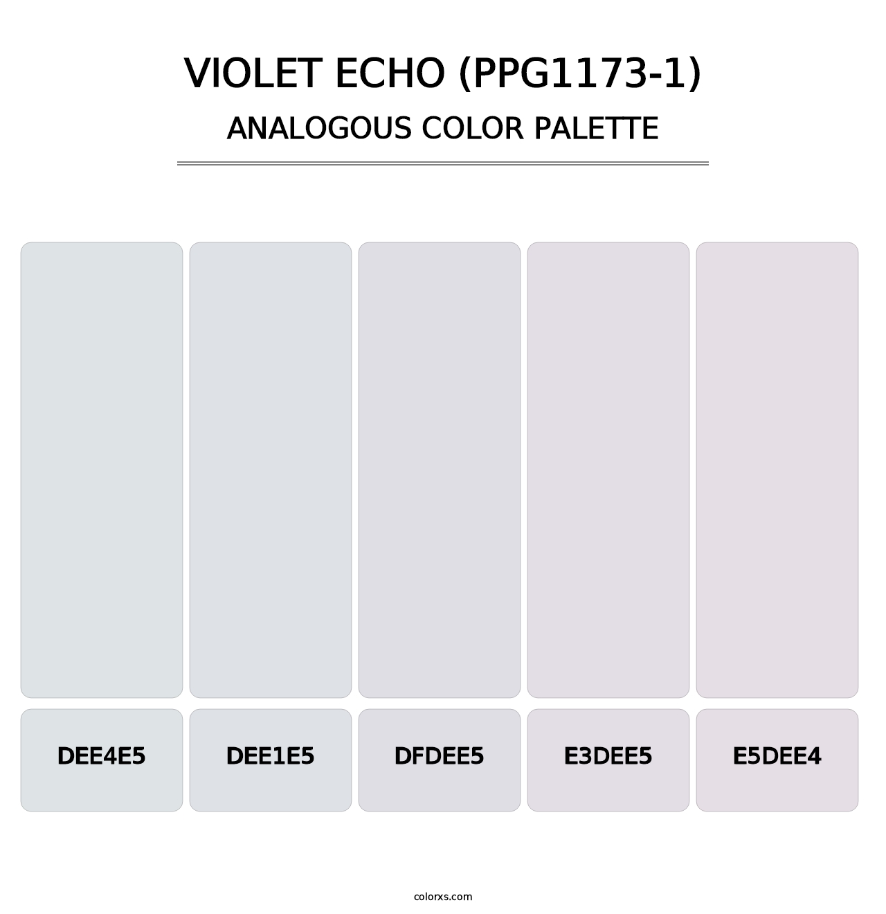 Violet Echo (PPG1173-1) - Analogous Color Palette