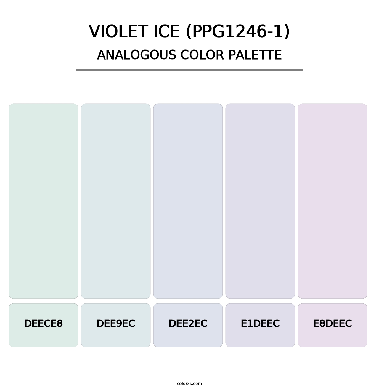 Violet Ice (PPG1246-1) - Analogous Color Palette