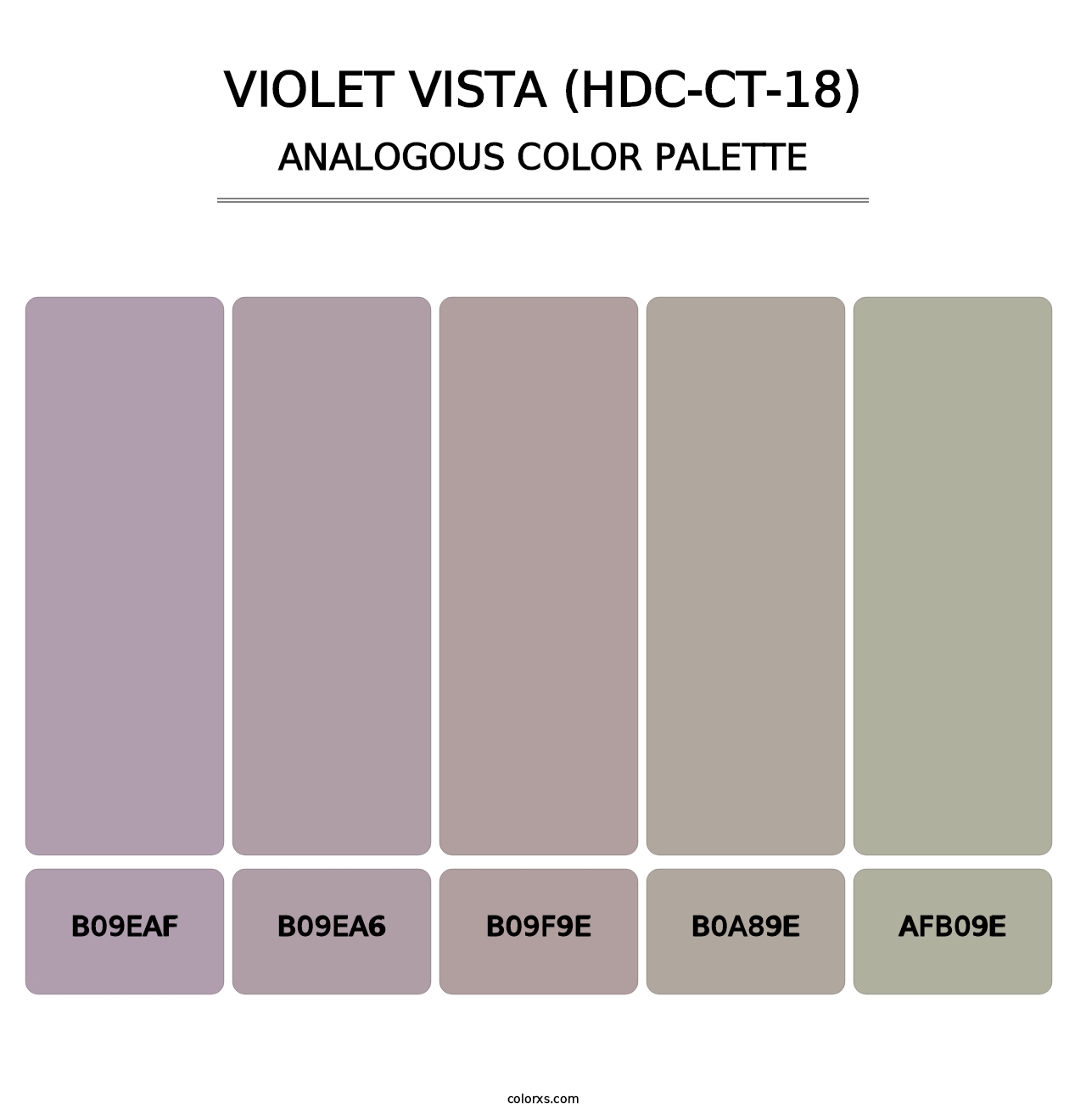 Violet Vista (HDC-CT-18) - Analogous Color Palette