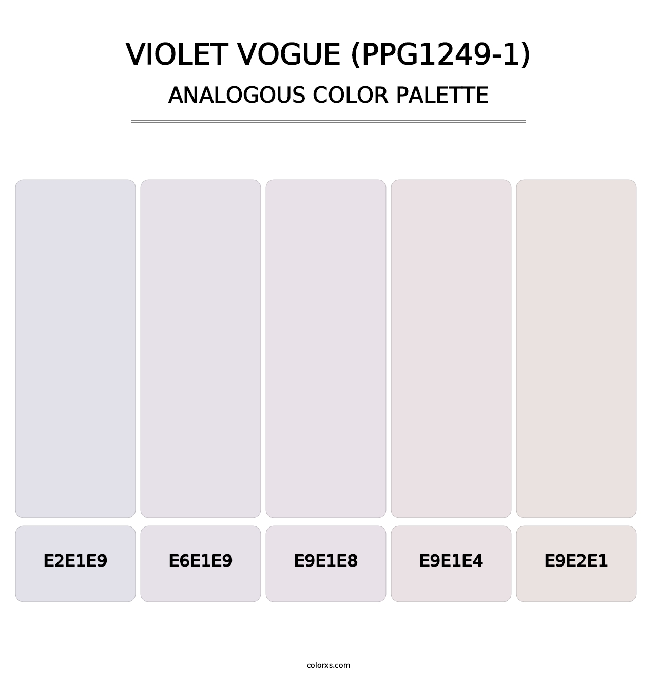 Violet Vogue (PPG1249-1) - Analogous Color Palette