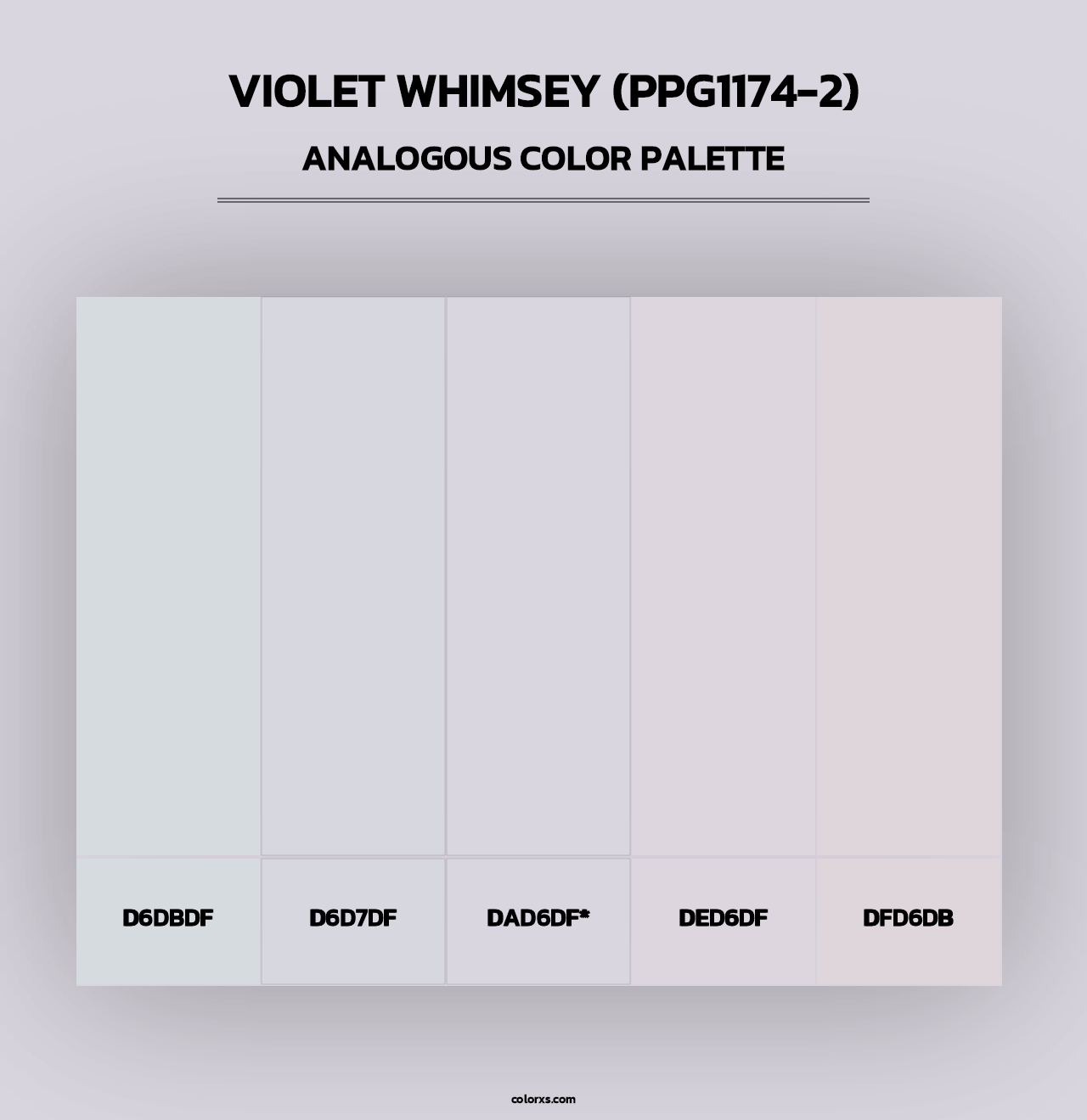 Violet Whimsey (PPG1174-2) - Analogous Color Palette