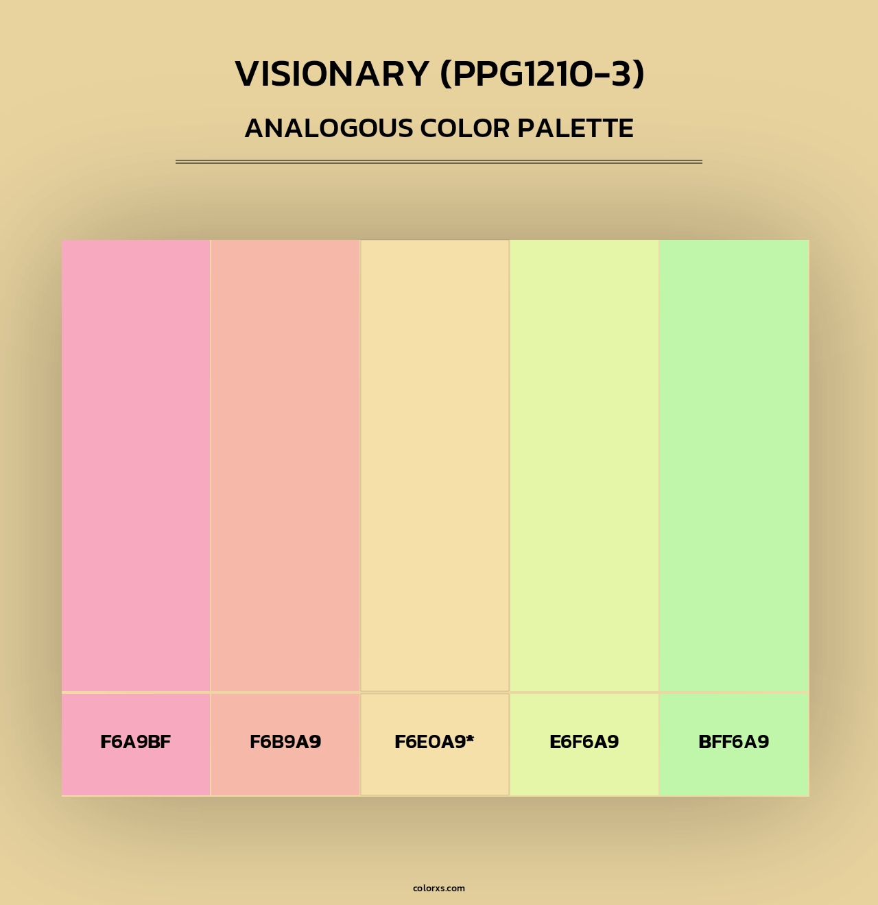 Visionary (PPG1210-3) - Analogous Color Palette