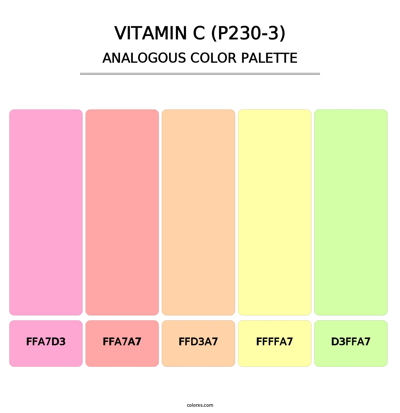 Vitamin C (P230-3) - Analogous Color Palette