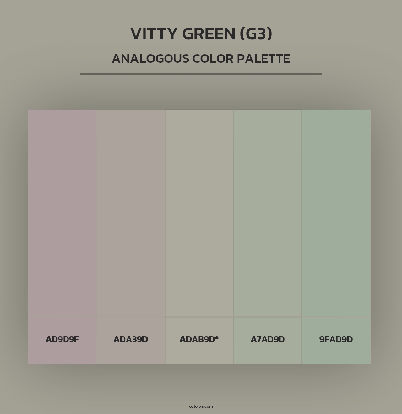 Vitty Green (G3) - Analogous Color Palette