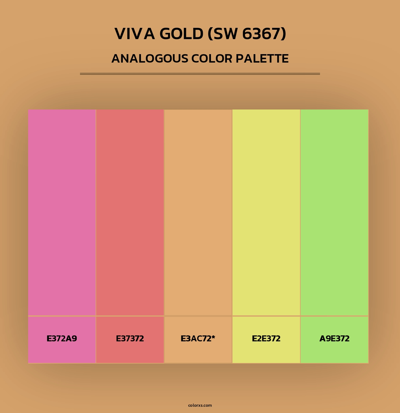 Viva Gold (SW 6367) - Analogous Color Palette