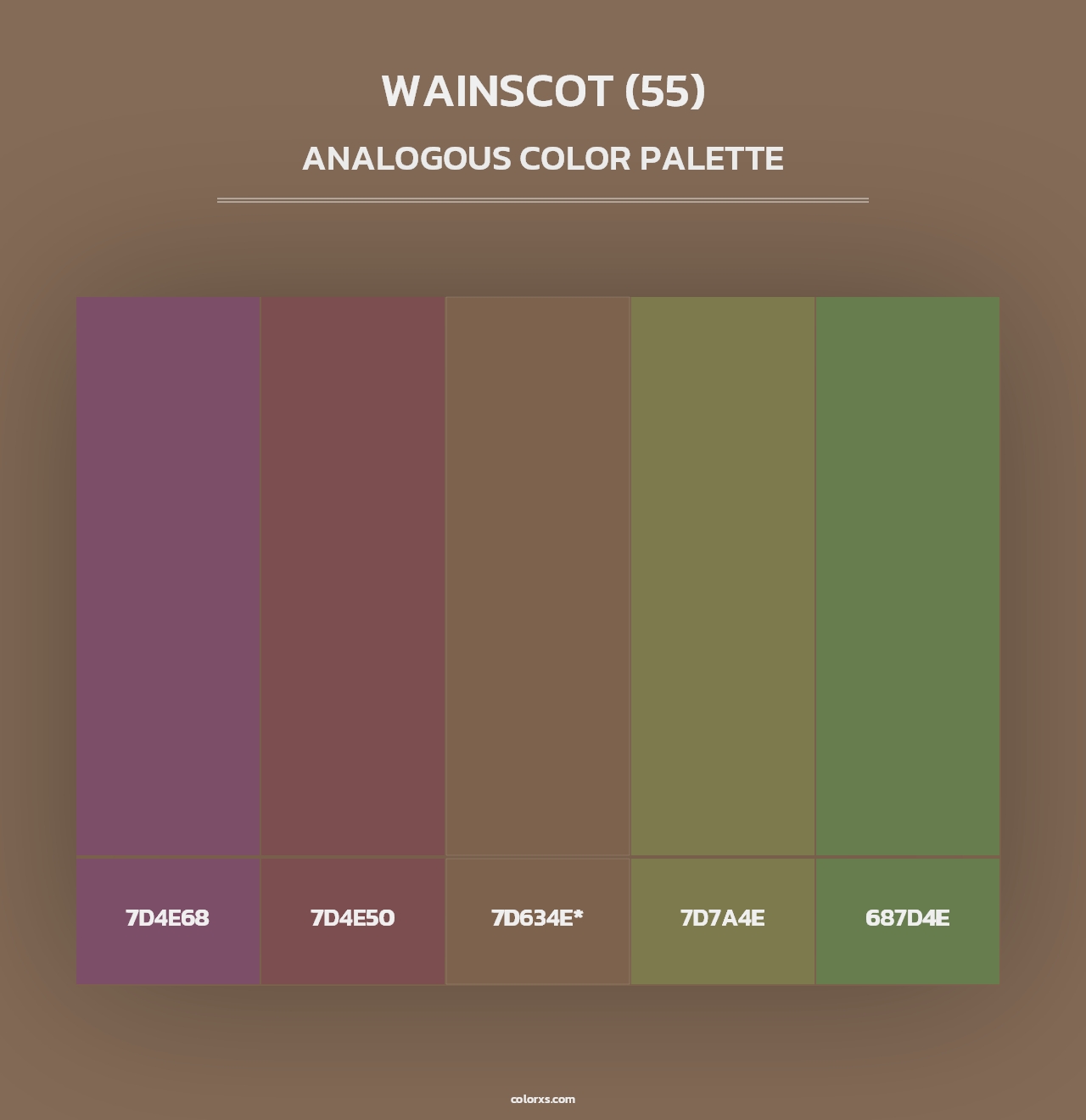 Wainscot (55) - Analogous Color Palette
