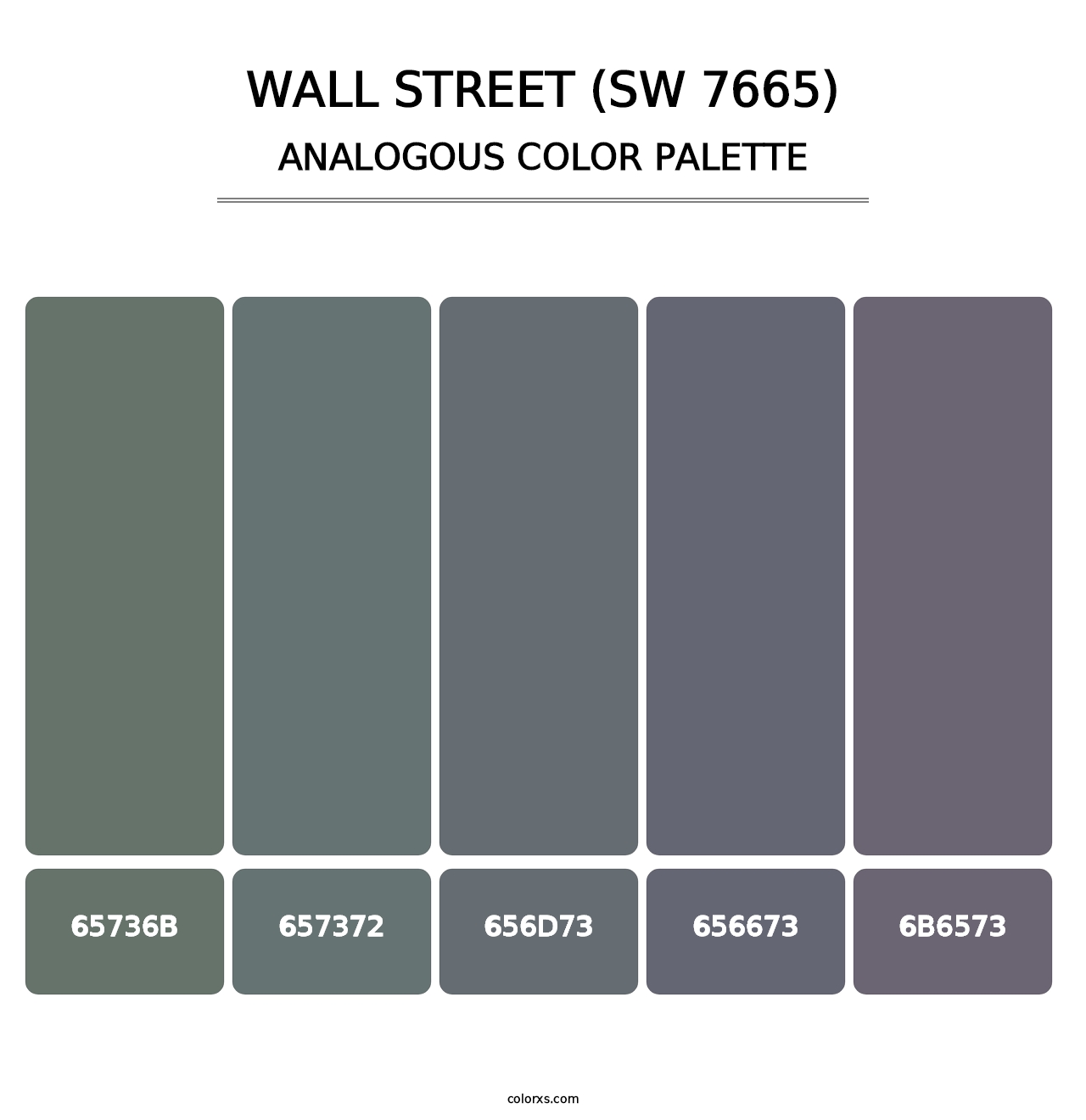 Wall Street (SW 7665) - Analogous Color Palette