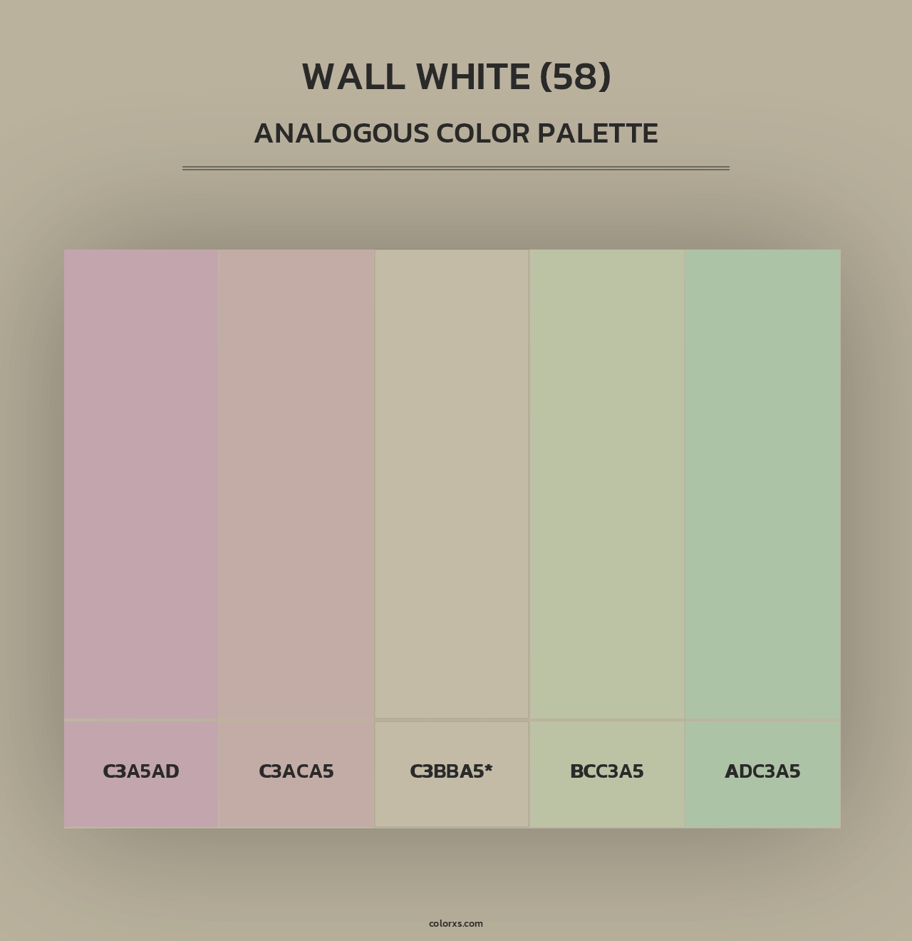 Wall White (58) - Analogous Color Palette