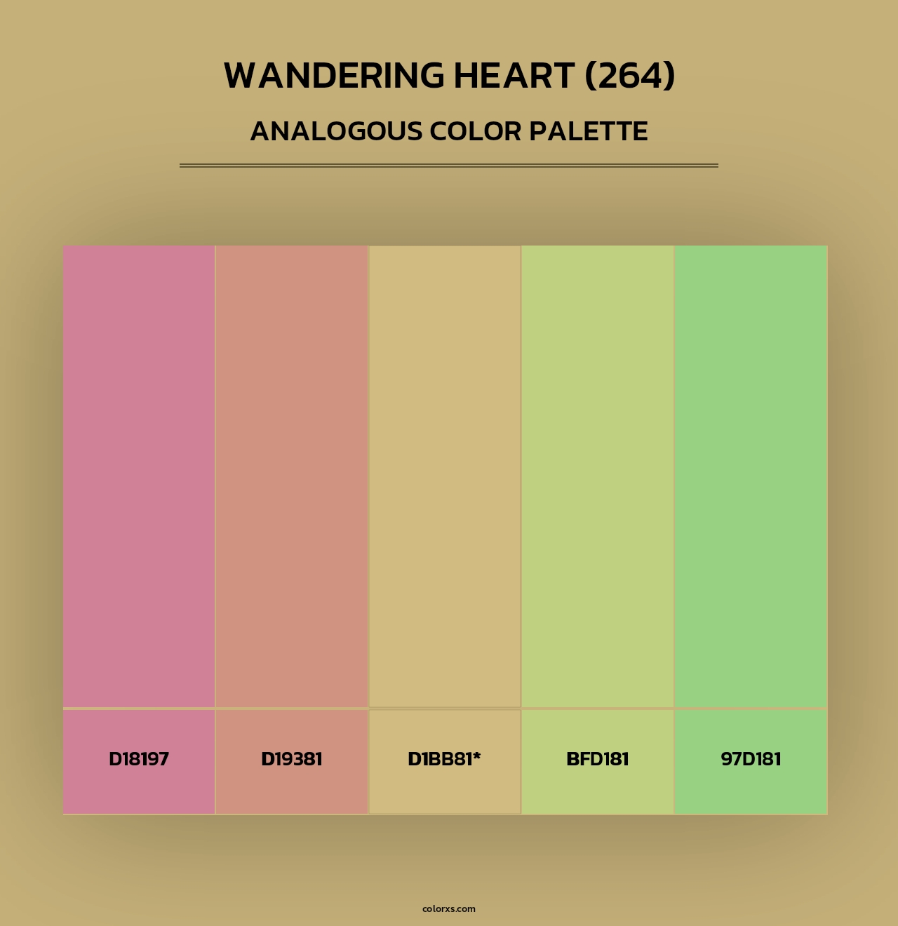 Wandering Heart (264) - Analogous Color Palette