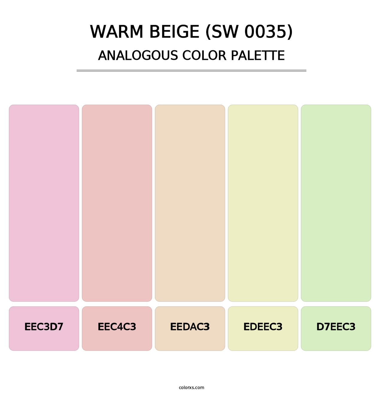 Warm Beige (SW 0035) - Analogous Color Palette