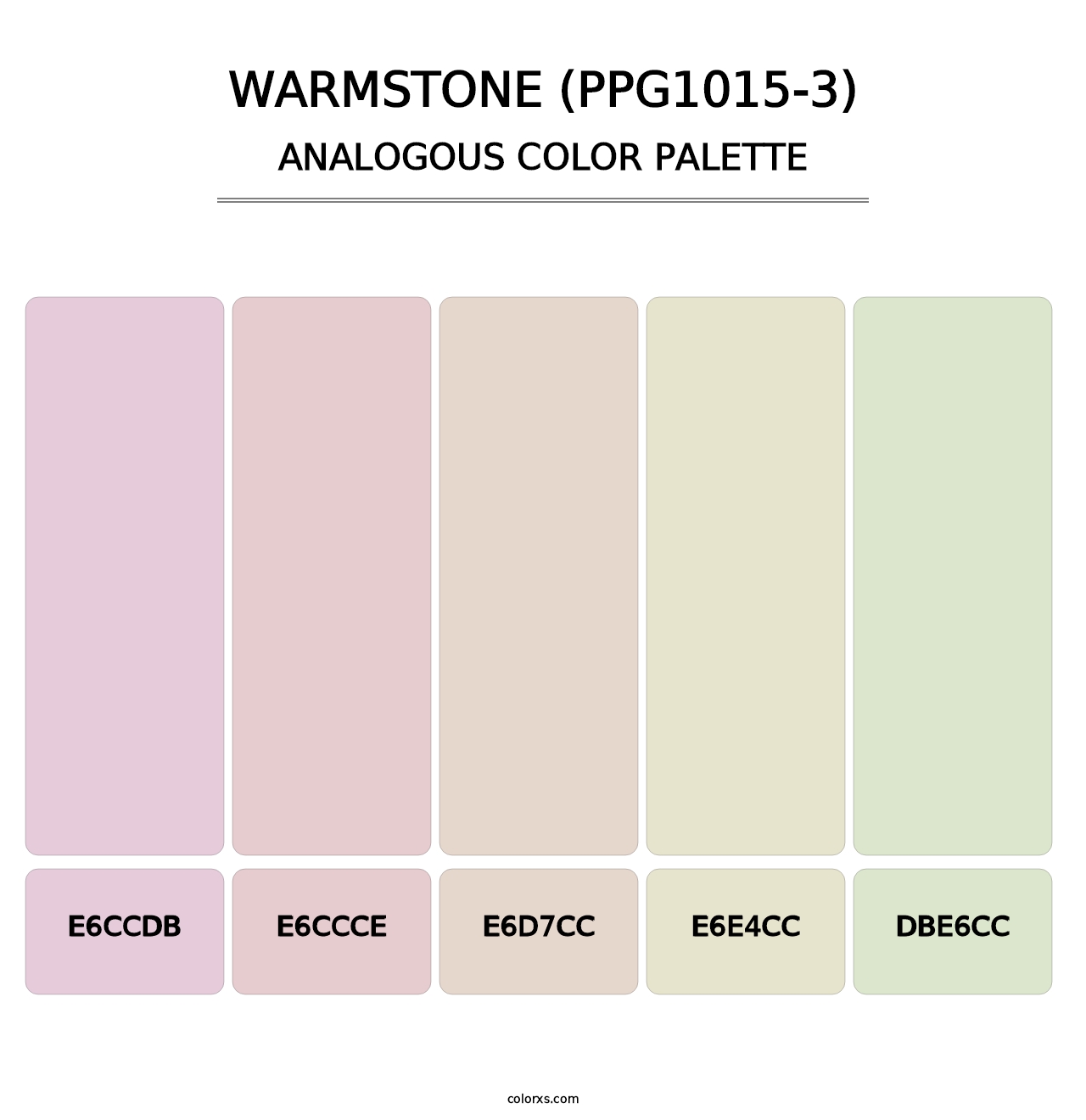 Warmstone (PPG1015-3) - Analogous Color Palette