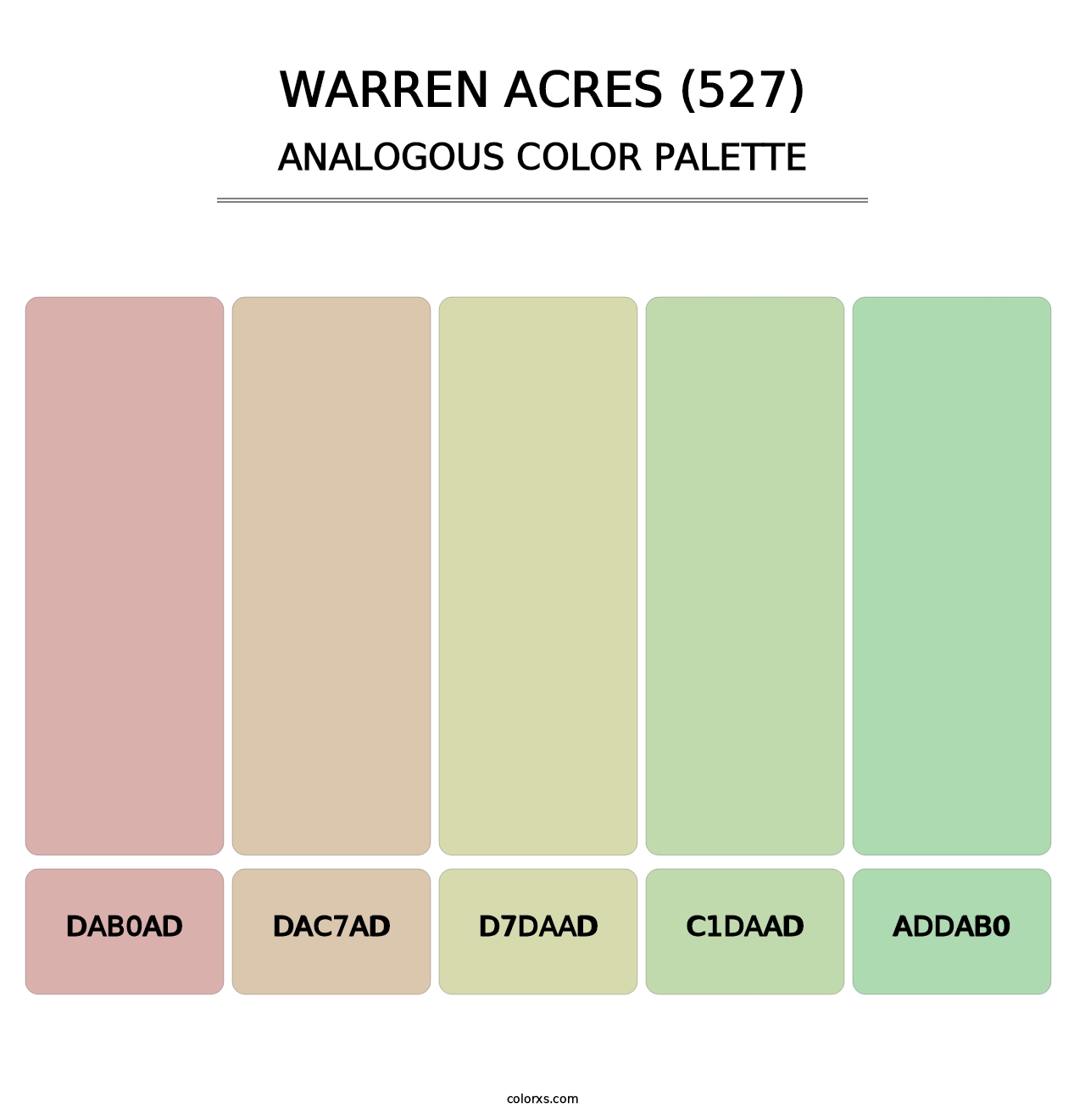 Warren Acres (527) - Analogous Color Palette