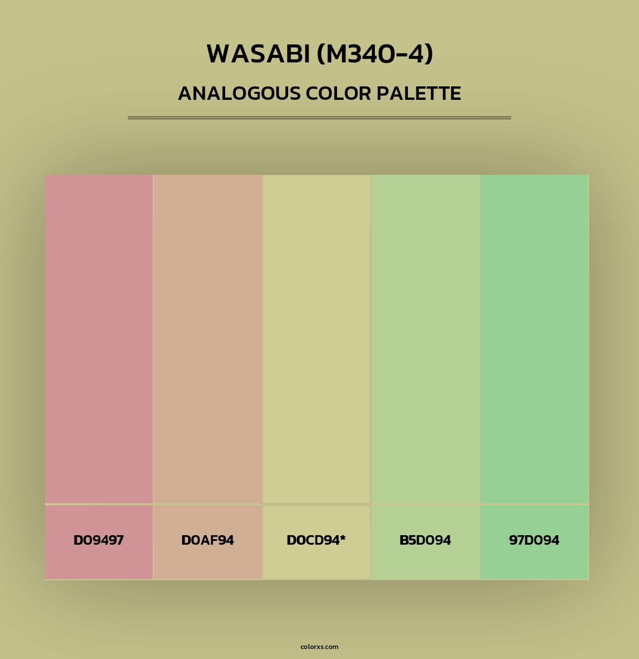 Wasabi (M340-4) - Analogous Color Palette