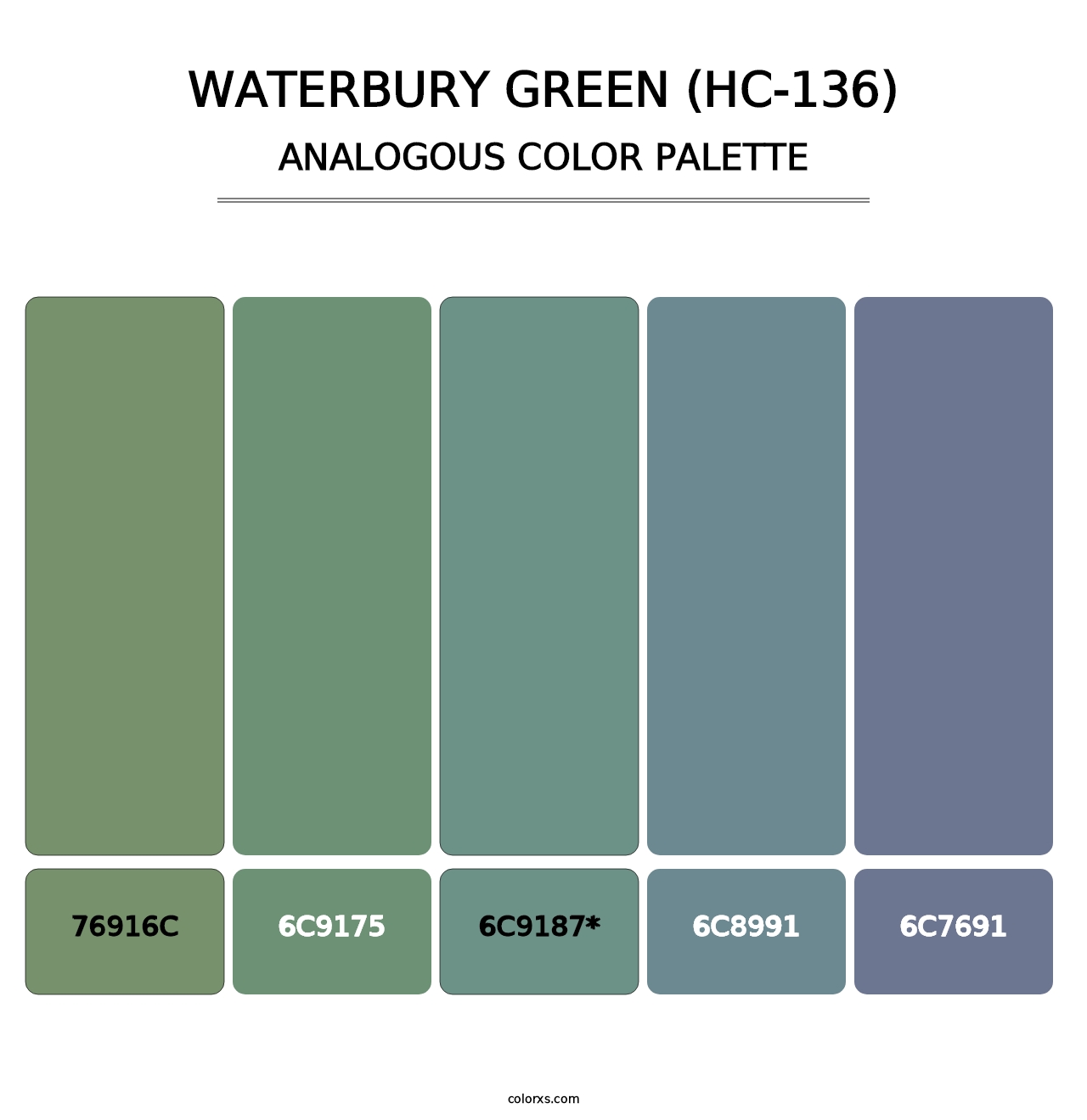 Waterbury Green (HC-136) - Analogous Color Palette