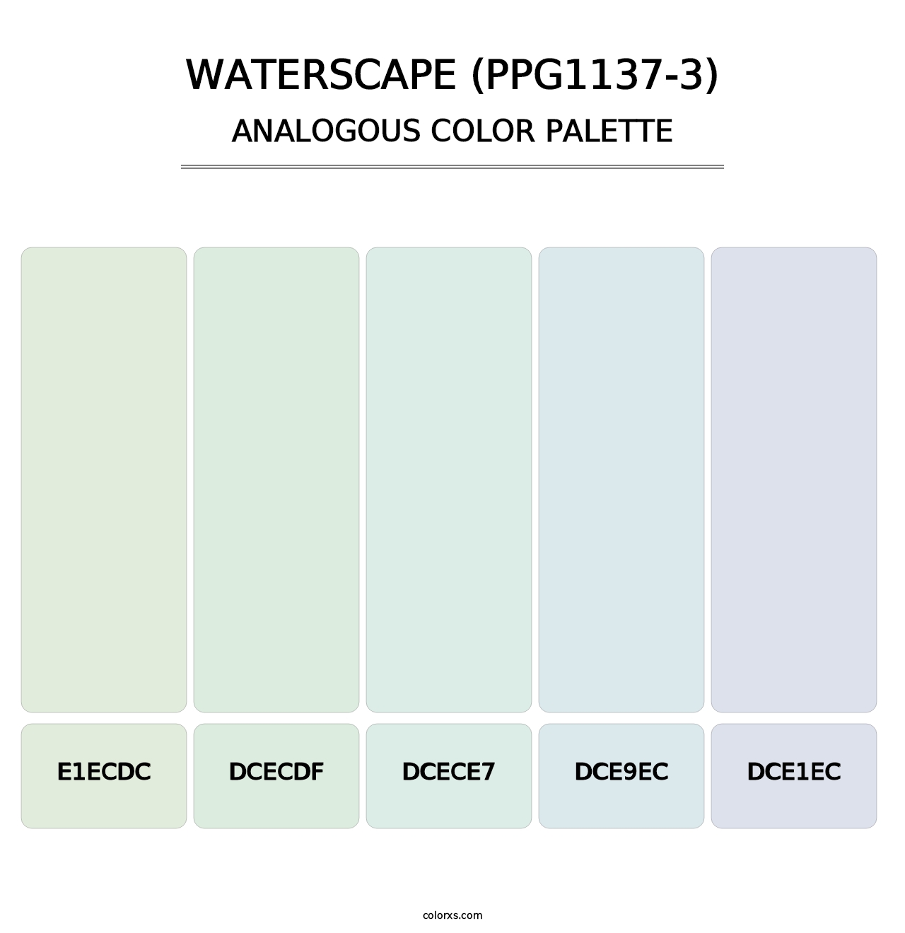 Waterscape (PPG1137-3) - Analogous Color Palette